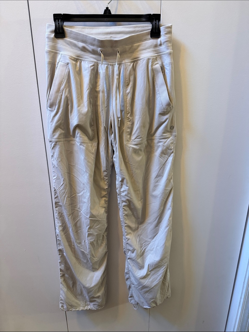 lululemon athletica Light off white Drawstring Joggers- dance studio pants lined